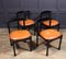 Italian Dining Chairs by Vico Magistretti, 1970s, Set of 4 2