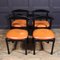 Italian Dining Chairs by Vico Magistretti, 1970s, Set of 4 3