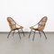 Rattan Armchairs and Coffee Table by Alan Fuchs from Krásná Jizba, 1960s, Set of 3, Image 2