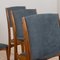 Deep Blue and Rosewood High Backed Chairs by Skovby Møbelfabrik, Denmark, 1960s, Set of 6, Image 17