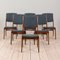 Deep Blue and Rosewood High Backed Chairs by Skovby Møbelfabrik, Denmark, 1960s, Set of 6, Image 10