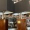 Lámparas de mesa italianas modernistas de madera y metal, años 80. Juego de 2, Imagen 6