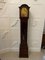 Antique Mahogany 8 Day Chiming Grandmother Clock 1920s, Image 2