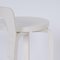 White High Model k65 Stool by Alvar Aalto for Artek, 1970s, Image 11