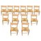 Straw and Wood Model Dordogne Chairs by Charlotte Perriand, France, Set of 12 1