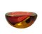 Red and Yellow Murano Glass Bowl by Flavio Poli for Seguso, Italy, 1960s 3