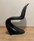 Chaise Panton Cantilever en Pu Noir par Verner Panton, Allemagne, 1971 5