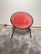 Balloon Lounge Chair in Red Suede & Metal by Hans Olsen, Denmark, 1960s, Image 3