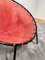 Balloon Lounge Chair in Red Suede & Metal by Hans Olsen, Denmark, 1960s, Image 7