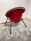 Balloon Lounge Chair in Red Suede & Metal by Hans Olsen, Denmark, 1960s, Image 13