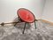 Balloon Lounge Chair in Red Suede & Metal by Hans Olsen, Denmark, 1960s 5