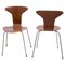 Set of Teak Desk Chairs, Denmark, 1950s 1