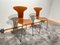 Set of Teak Desk Chairs, Denmark, 1950s 8
