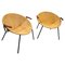 Yellow Suede Balloon Lounge Chairs attributed to Hans Olsen, Denmark, 1960s, Set of 2 1