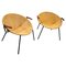 Yellow Suede Balloon Lounge Chairs attributed to Hans Olsen, Denmark, 1960s, Set of 2, Image 1