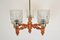 Mid-Century Wood Chandelier attributed to Instala Jilove U Decina, 1960s 6