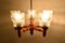 Lámpara de araña Mid-Century de madera atribuida a Instala Jilove U Decina, años 60, Imagen 4