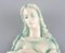 Art Deco Wandfigur aus glasierter Keramik Madonna Wandfigur von Goldscheider, Österreich 4