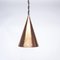 Lámpara colgante danesa de cobre martillado a mano de ES Horn Aalestrup, años 50, Imagen 6
