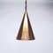 Lámpara colgante danesa de cobre martillado a mano de ES Horn Aalestrup, años 50, Imagen 10