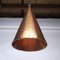 Lámpara colgante danesa de cobre martillado a mano de ES Horn Aalestrup, años 50, Imagen 7