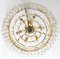 Brass and Crystal Glass Chandeliers from Bakalowits & Söhne, 1960s, Set of 2, Image 9