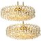 Brass and Crystal Glass Chandeliers from Bakalowits & Söhne, 1960s, Set of 2 2
