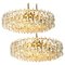 Brass and Crystal Glass Chandeliers from Bakalowits & Söhne, 1960s, Set of 2 1