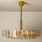 Large Glass and Brass Pendant attributed to Doria, 1970s, Image 10