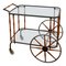 Vintage Barwagen aus Bambus & Messing von Maison Jansen, 1950 1