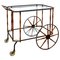 Vintage Bar Cart in Bamboo and Brass from Maison Jansen, 1950 11
