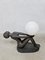 Vintage Ceramic Sculpture Globe Lamp 1