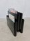 Vintage Black Magazine Rack Holder by Giotto Stoppino for Kartell 6