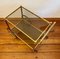 Golden Bar Cart with Glass Trays, 1950s 4