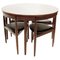 Mid-Century Modern Dining Table and Chairs by Hans Olsen for Røjle, Set of 5 1