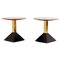 Red Granite Side Tables, Italy, 1950s, Set of 2 1