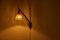 Lampada da parete in teak e sisal di Temde, Svizzera, anni '50, Immagine 3