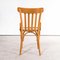 Bentwood Honey Beech Striped Seat Bentwood Dining Chairs, 1970s, Set of 6 6