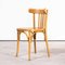 Bentwood Honey Beech Bentwood Dining Chairs, 1970s, Set of 4 1