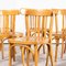 Bentwood Honey Beech Bentwood Dining Chairs, 1950s, Set of 6 8