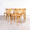 Bentwood Honey Beech Bentwood Dining Chairs, 1950s, Set of 6, Image 9