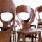 French Baumann Bentwood Dark Moutte Dining Chairs, 1960s, Set of 8 10