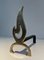Brass Flame Andirons, 1970s, Set of 2, Image 12