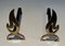 Brass Flame Andirons, 1970s, Set of 2 6