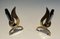 Brass Flame Andirons, 1970s, Set of 2 7