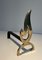 Brass Flame Andirons, 1970s, Set of 2, Image 11
