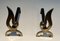 Brass Flame Andirons, 1970s, Set of 2, Image 5