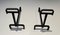 Wrought Iron Chenets, 1940s, Set of 2 4