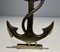 Anchor Chenets in Brass, 1970s, Set of 2 9