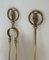 Brass Fireplace Tools with Grape Clusters, 1950s, Set of 5 7